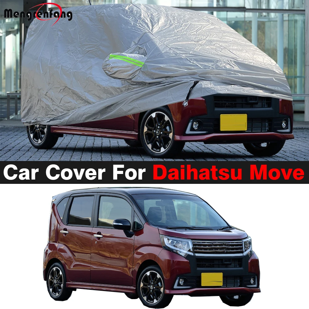 

Full Car Cover For Daihatsu Move 1995-2025 Outdoor Sun Shade Rain Snow Wind Protect Anti-UV Dustproof Auto Cover