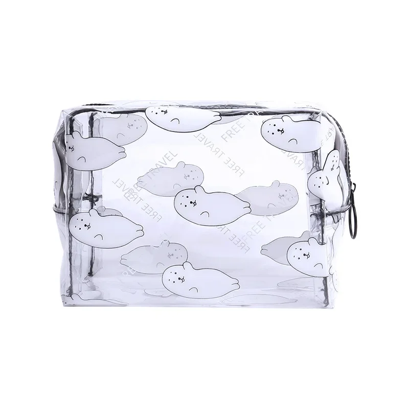 PVC Transparent Women Makeup Bag Wash Bags Travel Cosmetic Organizer Toiletry Bag Make Up Pouch Beauty Case