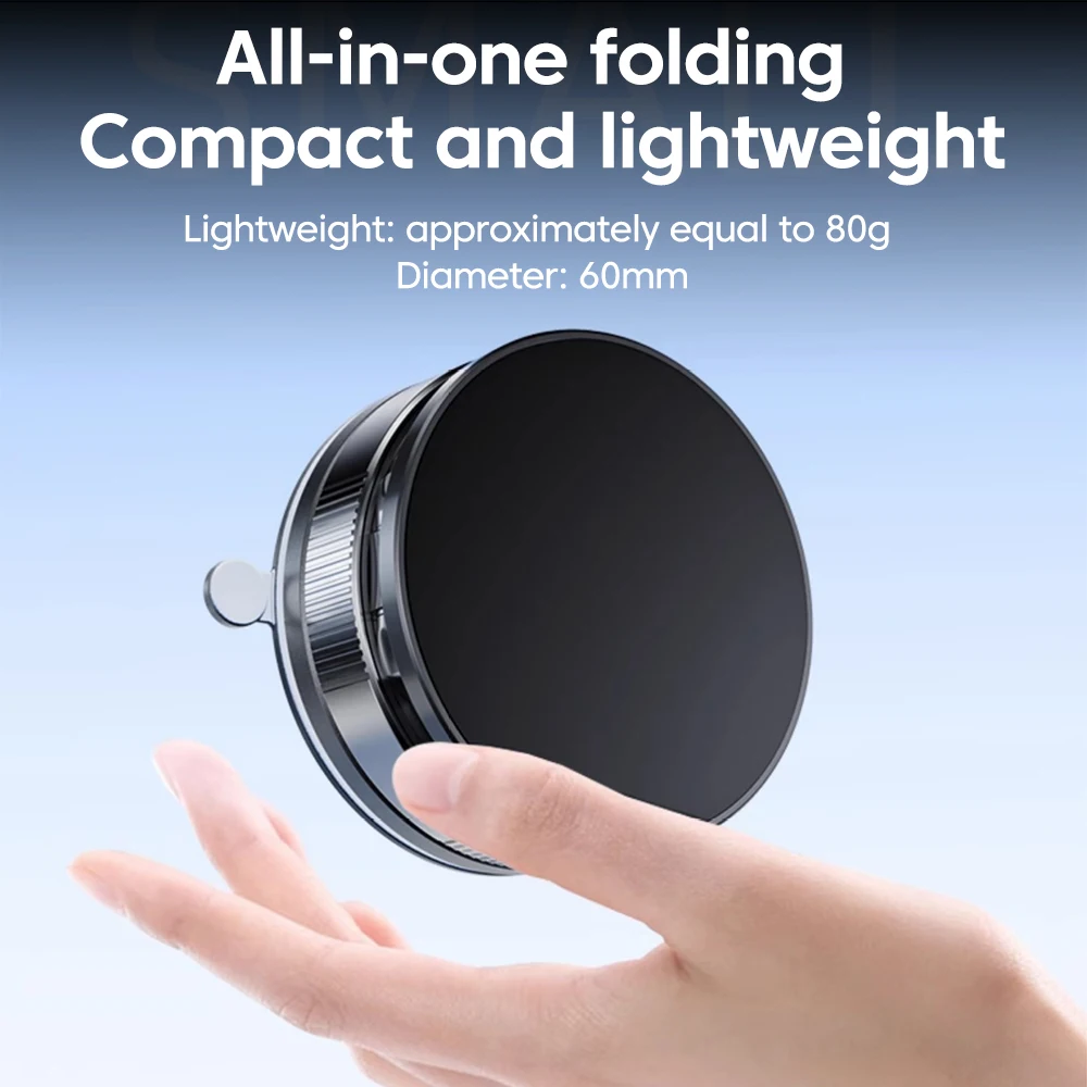 Olaf 360° Rotation Vacuum Magnetic phone holder Multi-angles Adjustment Suck Design Foldable Car Holder Car Navigation Stand