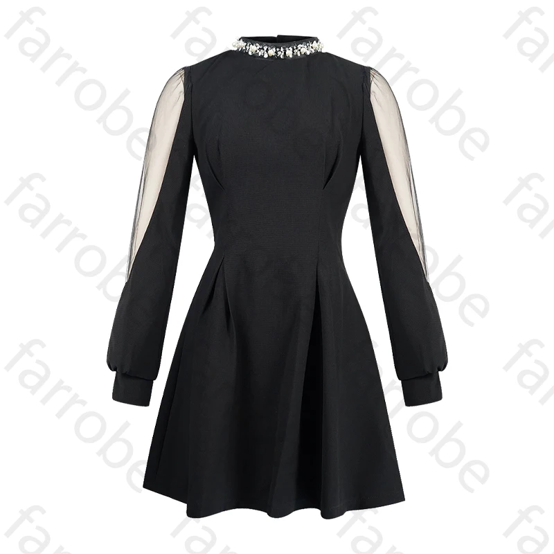 Sexy O-Neck Long Sleeves Cocktail Dresses Elegant Celebrity Dress Exquisite High Quality Prom Party Gowns for Women Customized