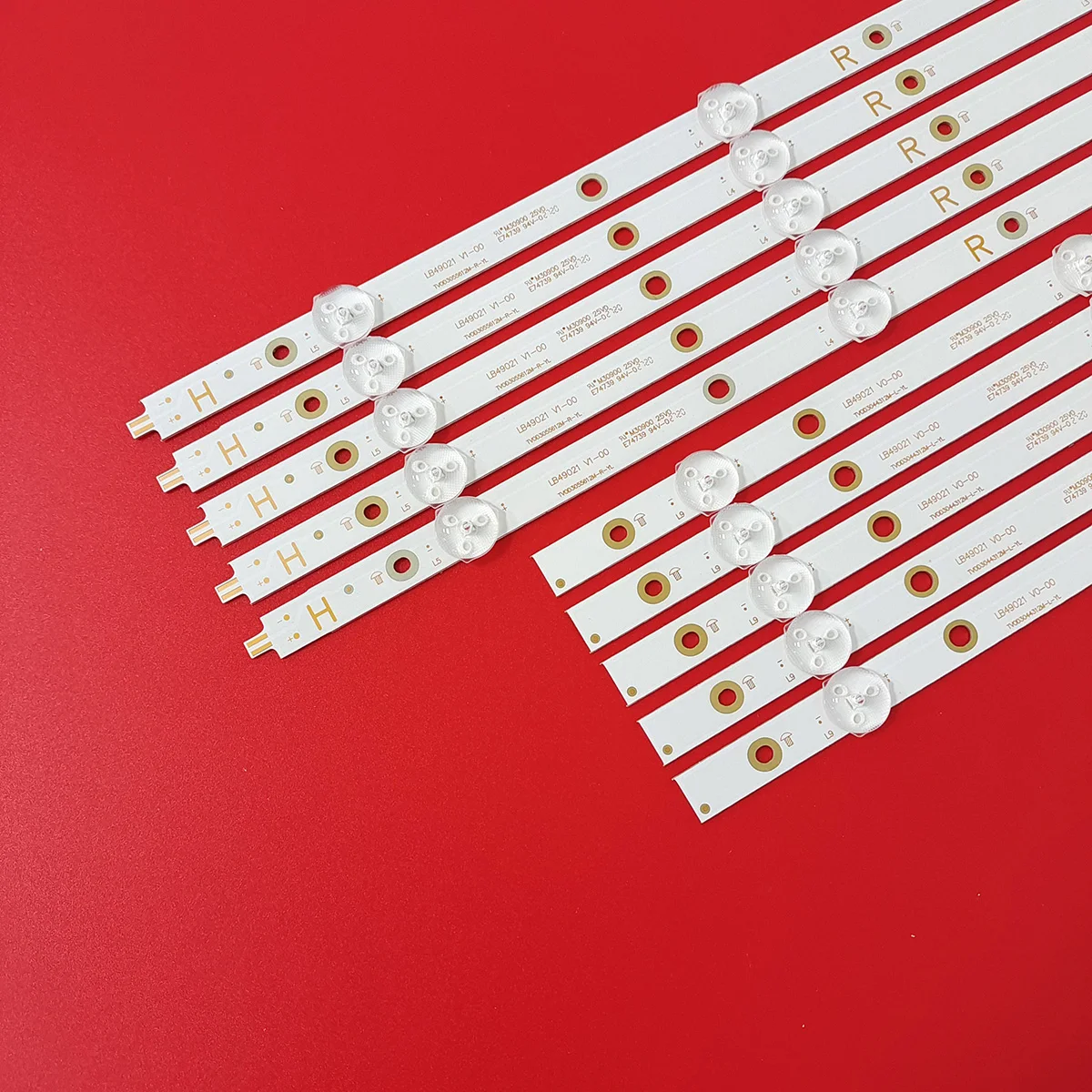 Listwa podświetlająca LED do ust Phi 49PUS6412 49PUS6803 49PUT6162 LB49021 LB49023 V1_00 V0 3A 6560010 EA0 3A 6560000 EA0 3A 6560010 EA