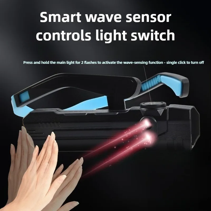 كشافات أمامية بمستشعر حركة يدوي قابلة للفصل في الهواء الطلق للتخييم والمشي لمسافات طويلة وصيد الأسماك وقابلة لإعادة الشحن ومقاومة للماء في حالات الطوارئ #3