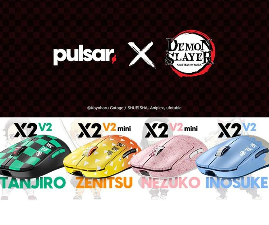 

Pulsar Demon Slayer X2V2 X2V2Mini X2H X2A Mouse Dual Mode Wireless Mouse Support 4000Hz Paw3395 Gaming Mice PC Accessories