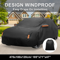 X Autohaux Waterproof Car Cover 210D-PU Car Outdoor Full Car Cover for Honda Civic Sedan/Coupe 1991-2024 with Driver Door Zipper