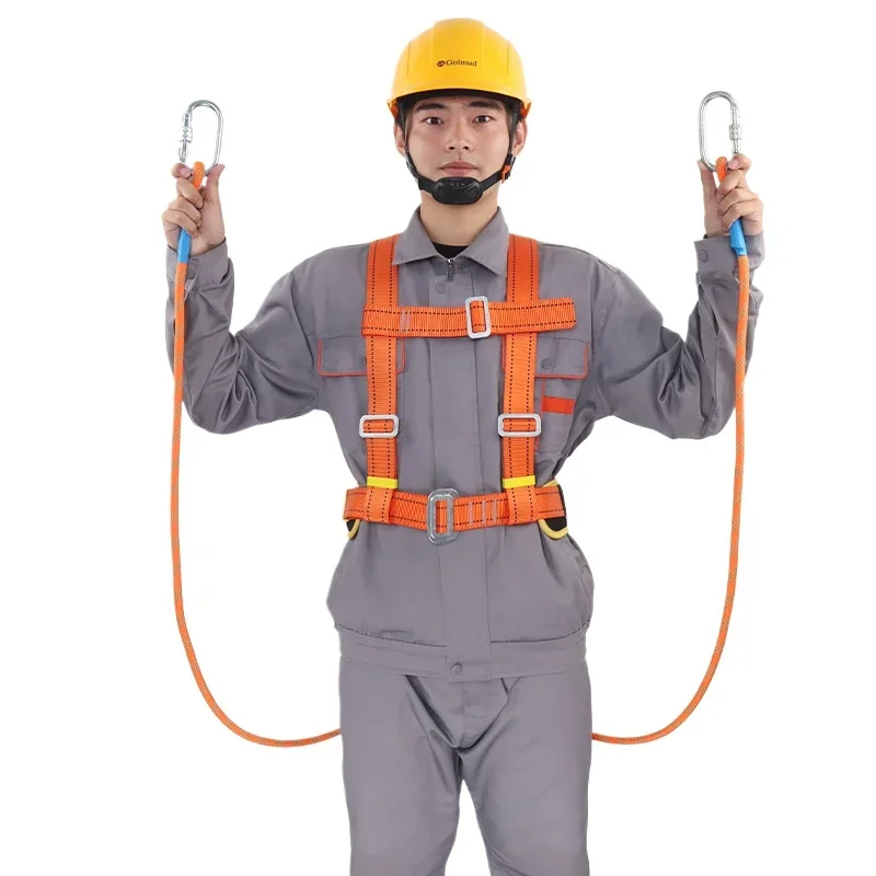 

*High-altitude safety rope set, air conditioner installation, construction work, three-point safety belt,