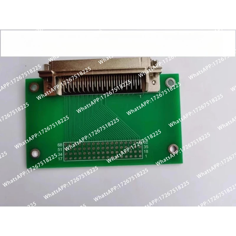 Клеммный блок SCSI68 (мужской), 68-контактная плата-адаптер, плата для сбора данных, релейный клеммный блок с винтами