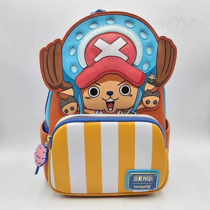 Genuine Loungefly One Piece Chopper Figural Mini Rucksack School Bag Children Student  Double Shoulder Backpack Children Gift