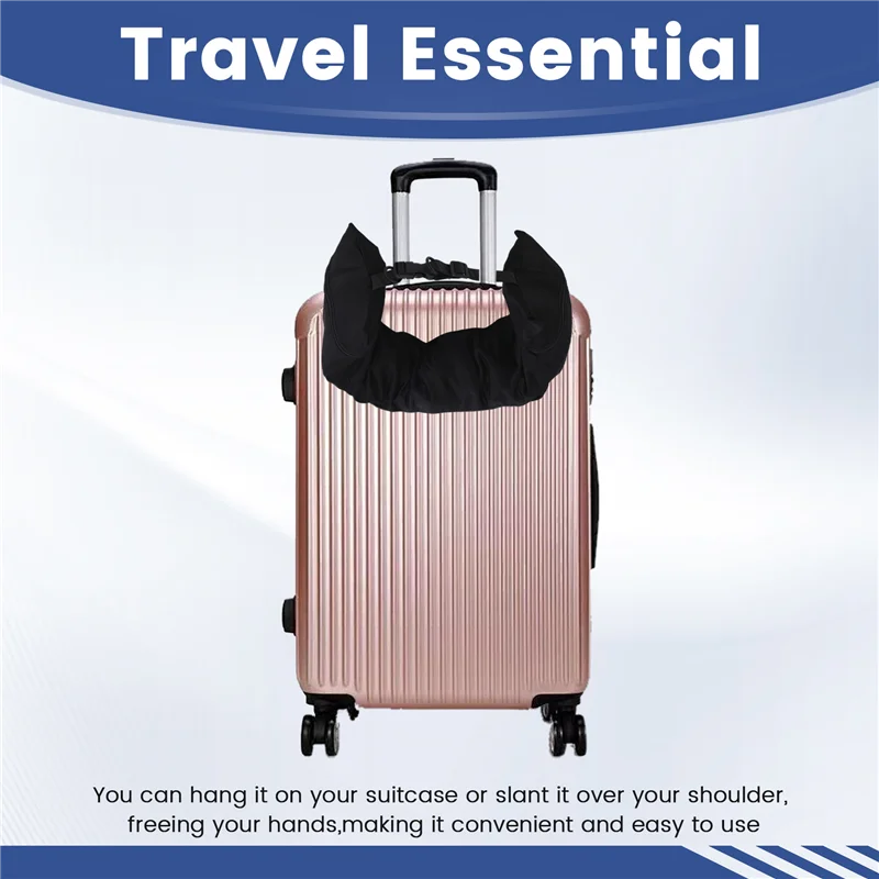 وسادة FAAJ-Travel للأمتعة الإضافية، وسادة رقبة قابلة للحشو أثناء السفر، حجم رقبة قابل للتعديل، يمكن أن تحمل أساسيات السفر