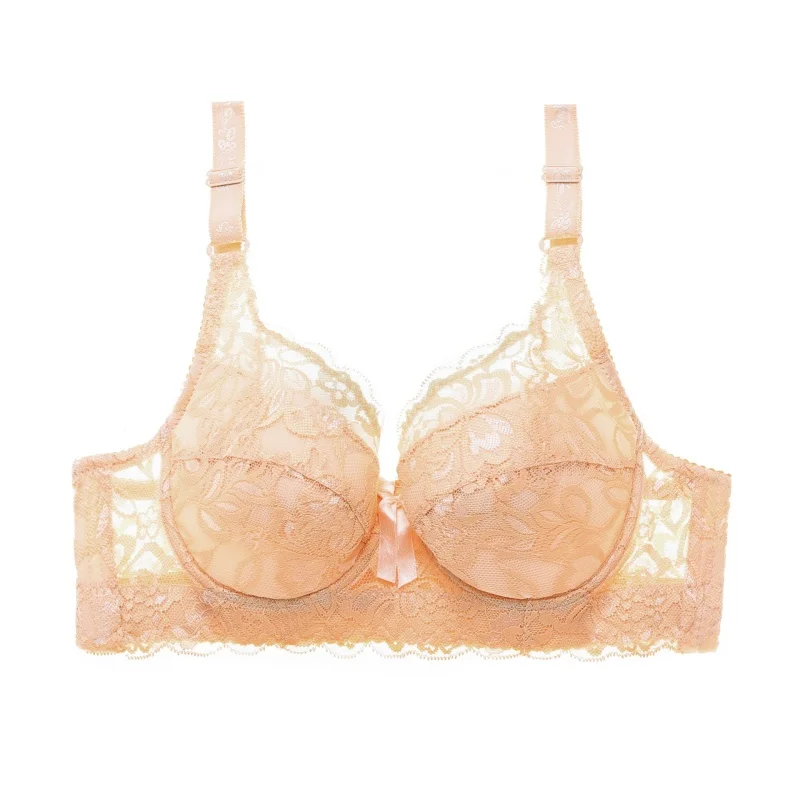 Plus Size Floral Lace Bra with Underwire