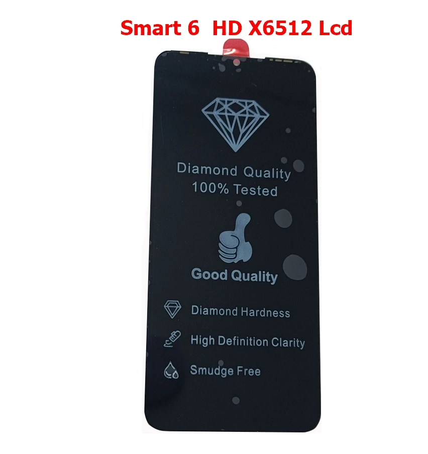 

1Pcs LCD Display Touch Screen Digitizer Assembly For Infinix Smart 6 X6511 /Smart 6 HD X6512 /Smart 6 Plus X6823