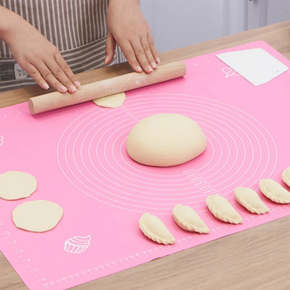 

50x40cm Large Silicone Mat Non-stick Kneading Dough Pastry Rolling Mat Baking Pads Kitchen Tools Pizza Cake Sheet Accessories