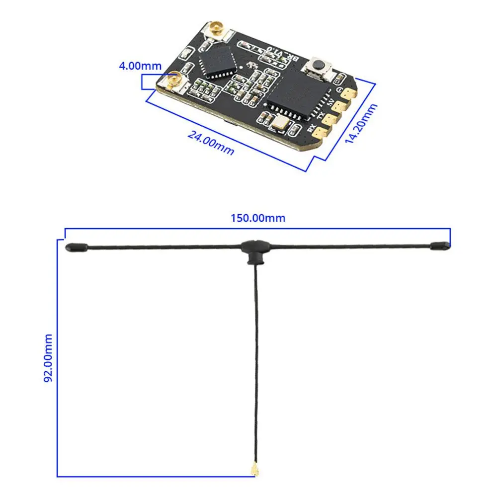 Radiomaster Bandit BR3 ELRS RX 915MHz ExpressLRS Receiver 500mW Built-in TCXO for FPV Freestyle Long Range Racing Drone