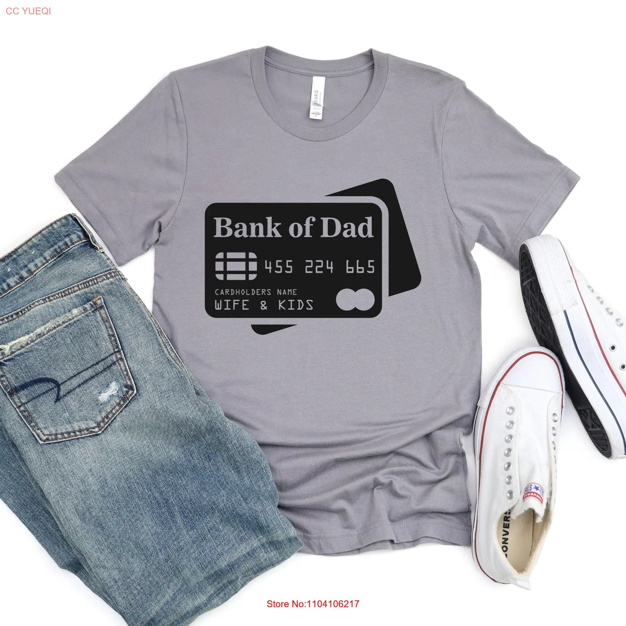 Vatertag T-Shirt bester Vater aller Zeiten Bank der Vaterschaft für lustigen Humor lange oder kurze Ärmel