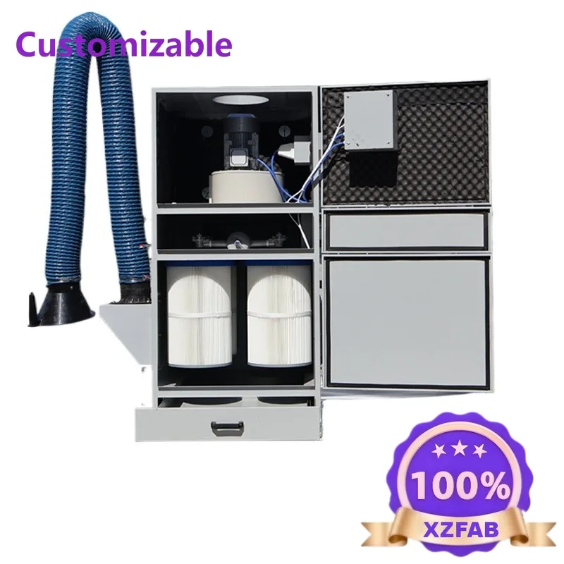 Factory Direct 2026 Mobile industrial dust collector, grinding and polishing dust collector, pulse vibration bag dust cleaner