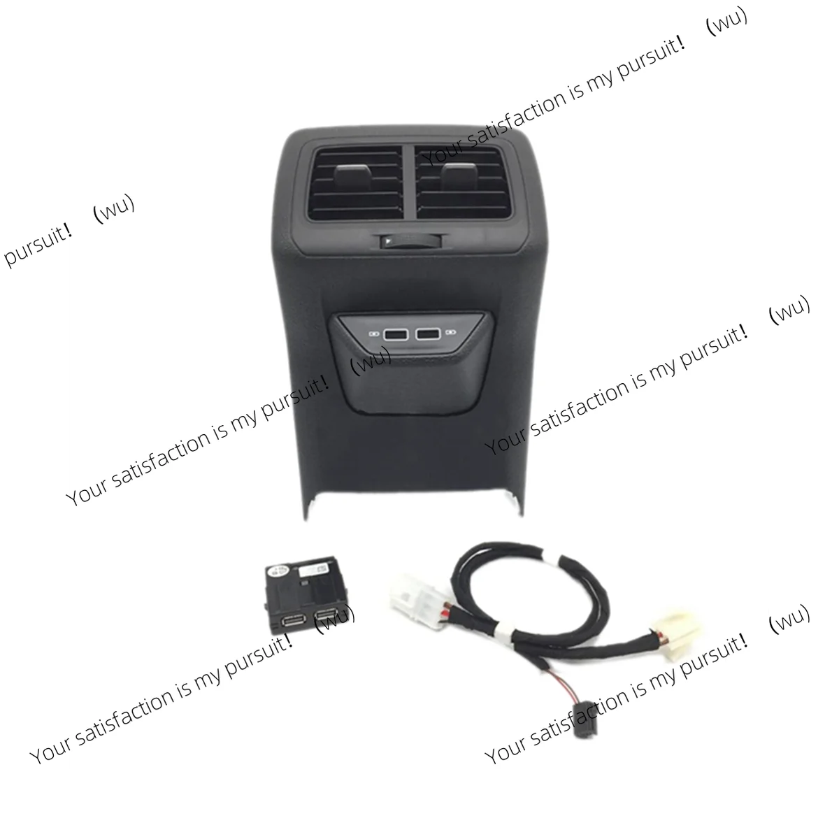 

Rear Air Vent Outlet with Double Charger Center Armrest USB Charging Adapter Cable for Vw Golf 7 MK7 7.5 5GG864298B