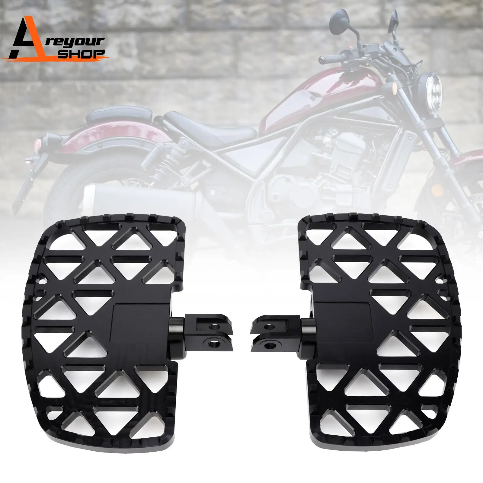 

Front Footrests Foot Pegs fit for Honda CM1100 Rebel 1100 DCT /MT 2021 2022 2023 2024 2025