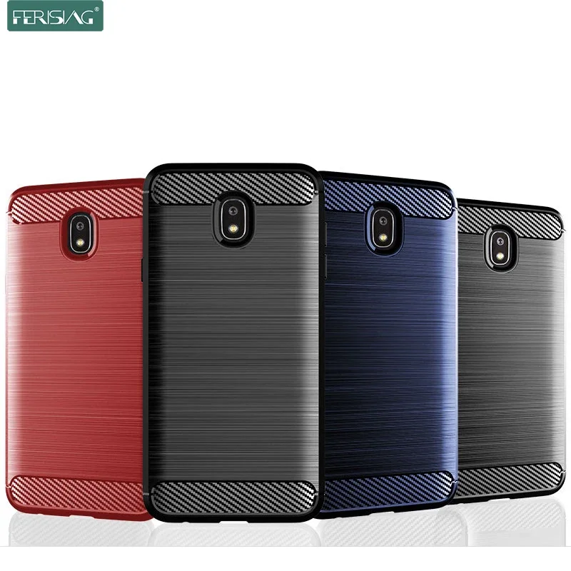 Case For Samsung Galaxy J7 2018 Case Silicone TPU Shockproof Carbon Cover for Samsung Galaxy Wide3 J7 2018 J737 Star/Refine/Top