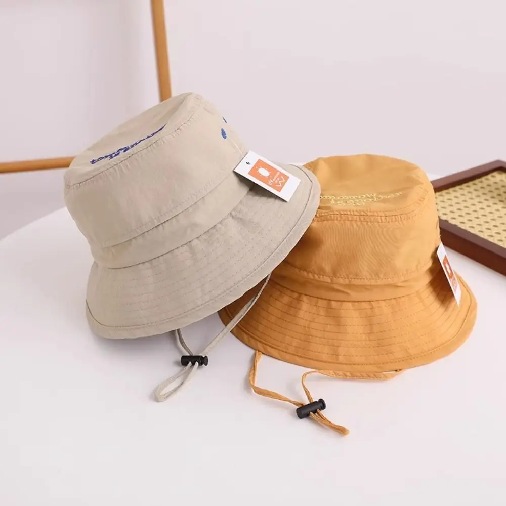 

Korean Style Breathable Bucket Hat Quick-dry Mesh Summer Kid Sunhat Shading Hat Anti-UV Sun Hat Children's Fisherman Hat Boy
