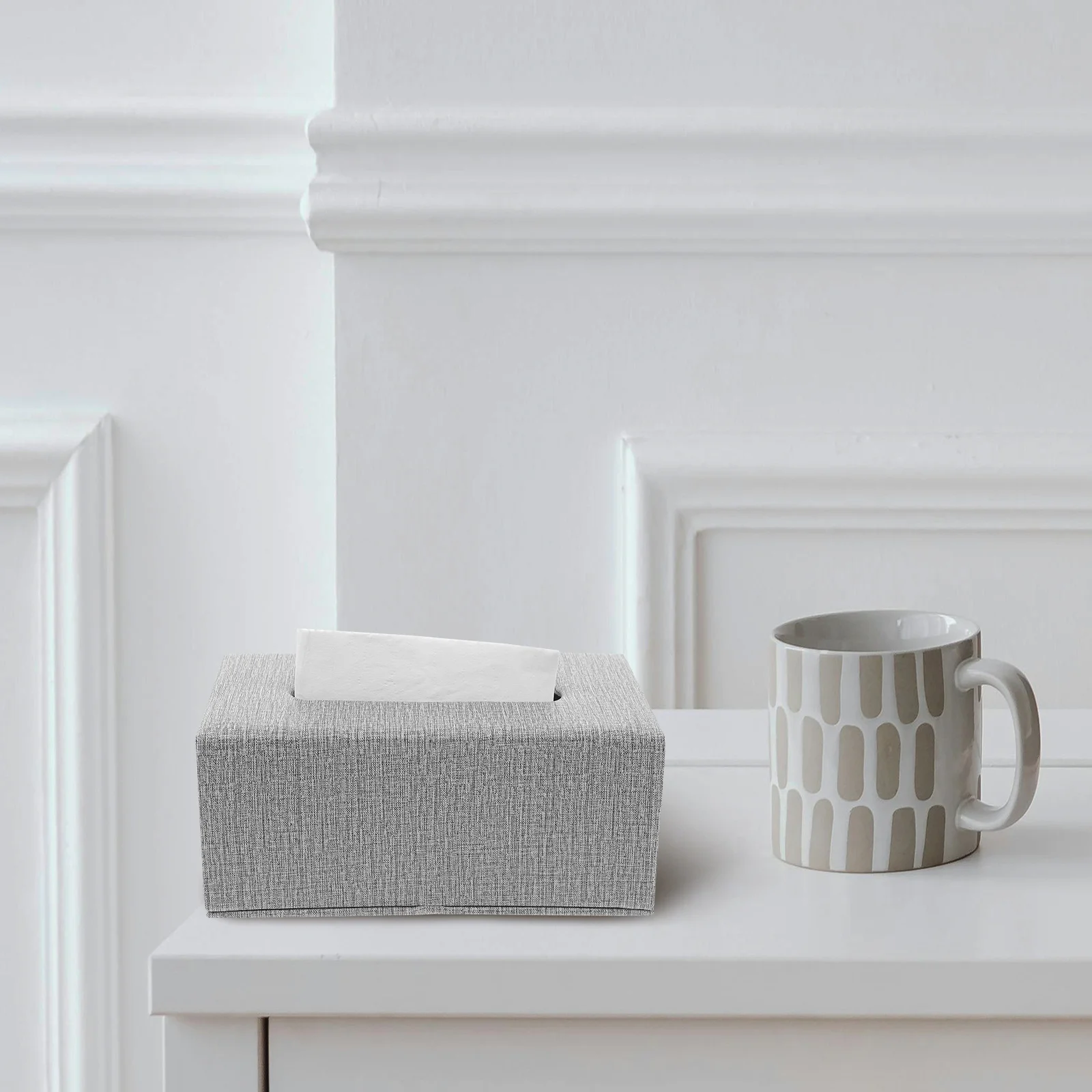 

Pu Tissue Box Cover Napkin Dispenser For Home Office Car Hotel Decorative Storage Box Table