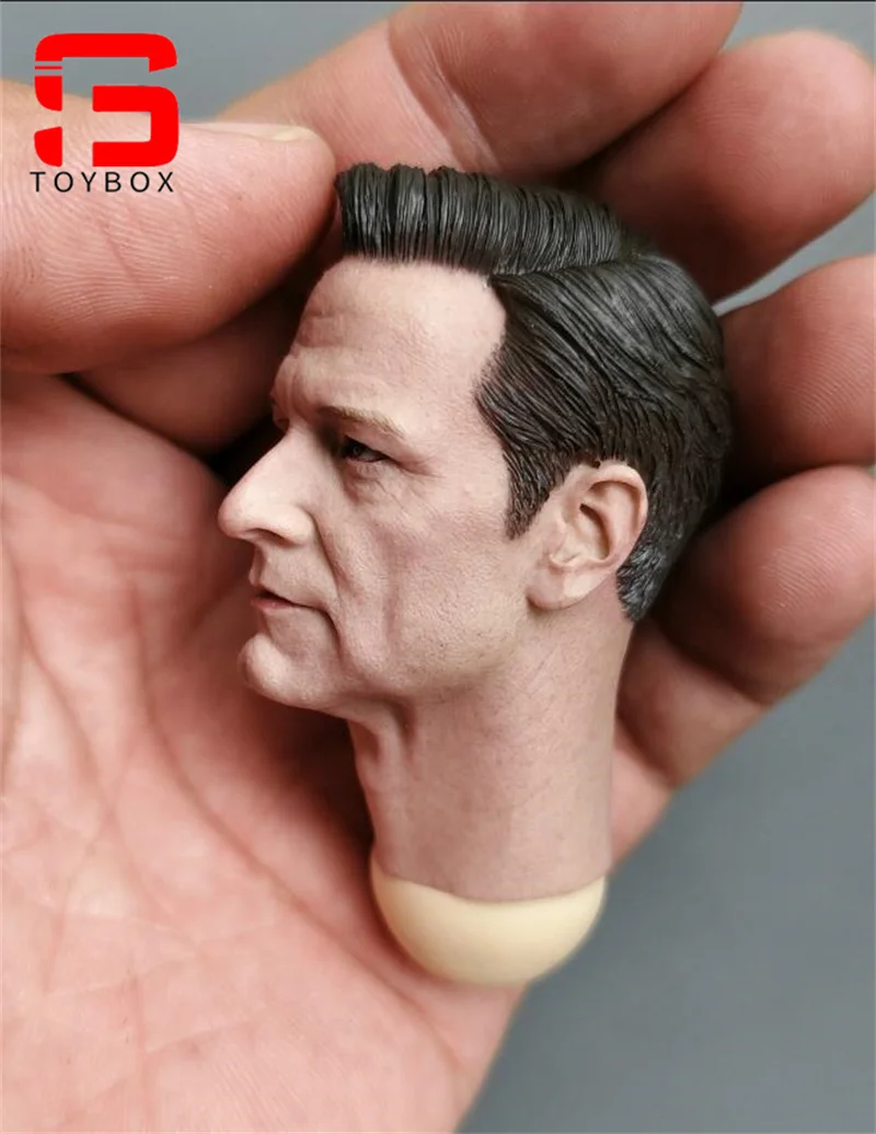 Model głowy Colin Firth w skali 1/6, rzeźbiony, pasujący do 12-calowych męskich figurek żołnierzy, lalek.