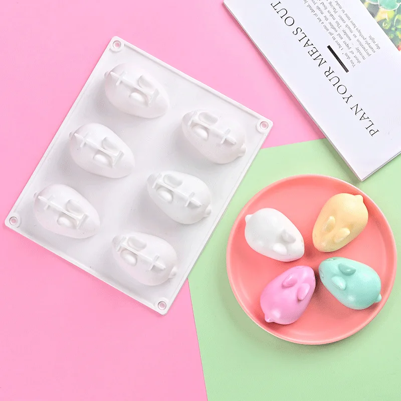 Rabbit Pudding Jelly Dessert Baking Mould Handmade Silicone Mold Cake Decoration Tool for Kid