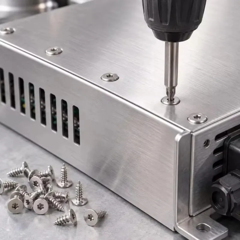 50/200Pcs Self Tapping Torx Screws No Pre Drilling Flat Head 304 Stainless Steel M3 M4 Security Anti Theft Countersunk Screw Kit