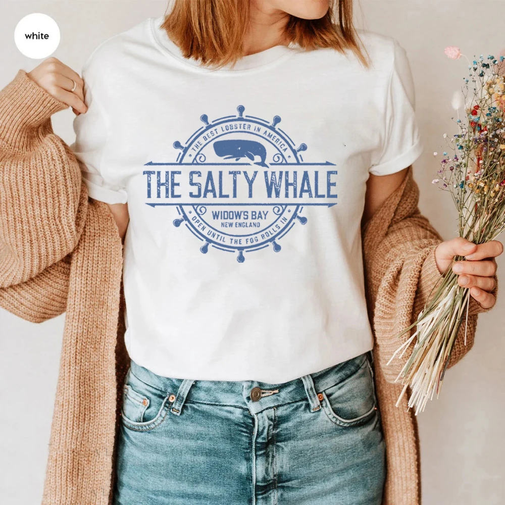 Widow's Bay 2026 Horror Movie Tee The Salty Whale of Widow's Bay Shirt You Had Your Qualms Seafood Restaurant Bar Pub Tee Tops