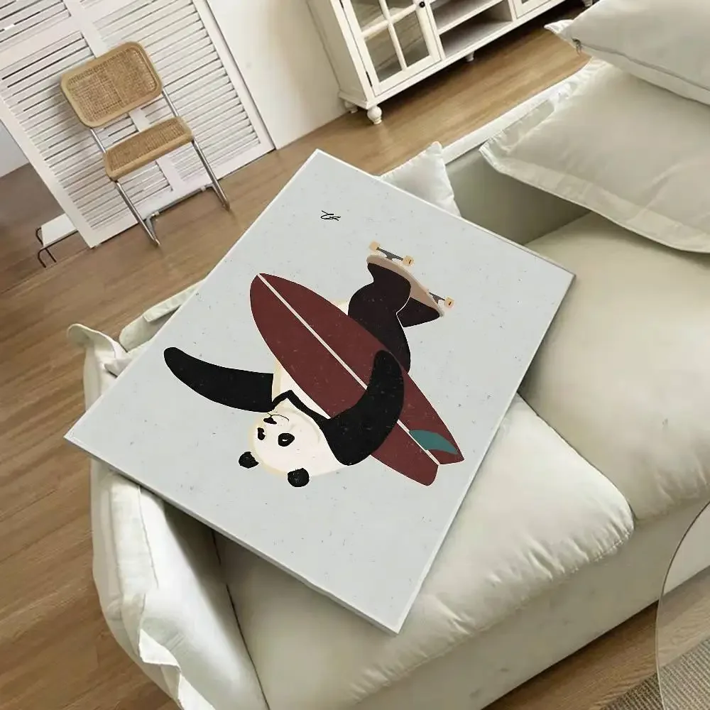 مضحك تصفح الكسل الدب الباندا زيبرا الثعلب ورق أبيض ملصق مقاوم للماء ورقة ملصق مقهى بار الجمالية الفن طلاء جدران