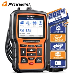 FOXWELL NT510 Elite Scan Tool fit for BMW Full Diagnostic OBD2 Scanner Bi-Directional Control Code Reader Battery Registration