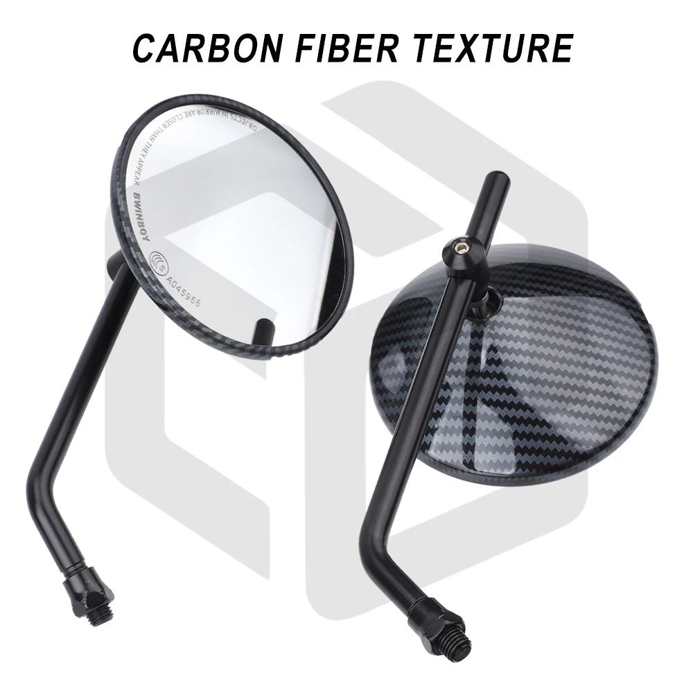 ل CL500 دراجة نارية مكافحة وهج مرآة الرؤية الخلفية مرآة جانبية مرآة مستديرة مرآة الرجعية لهوندا المتمردين 500 1100 300 250 #5