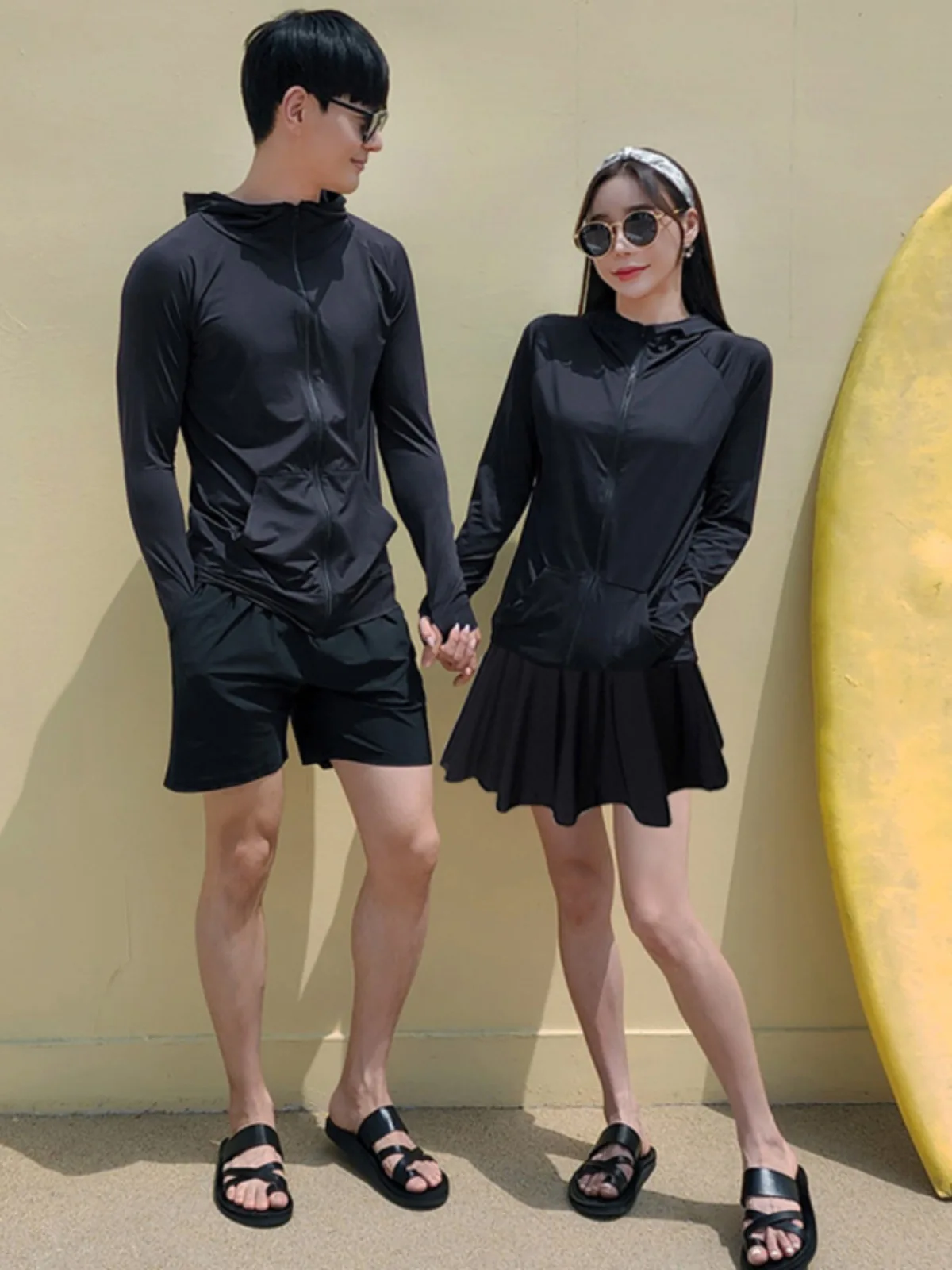 

Rashguard Sports Swimsuit Beachwear Rash Guard for Couples Swimsuits Women Men Surfing Suit Tankini Long Sleeve Surf T-Shirt