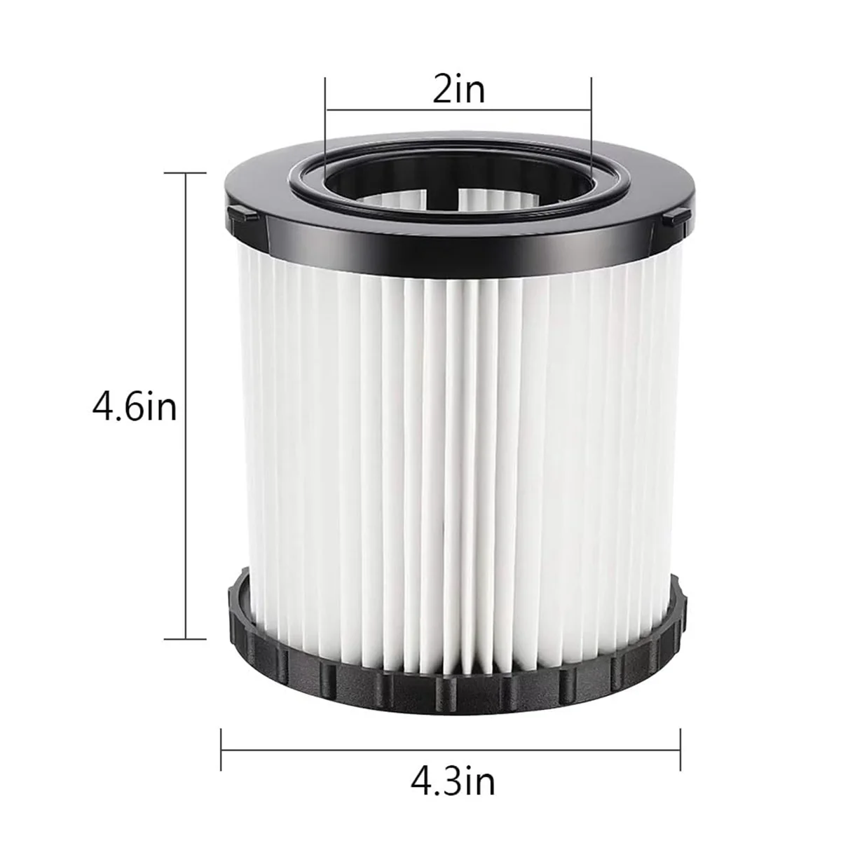 Filtro de repuesto para aspiradora Hepa de 2 piezas, para DCV580, DCV581H, DCV5801H, húmedo/Seco, lavable y reutilizable