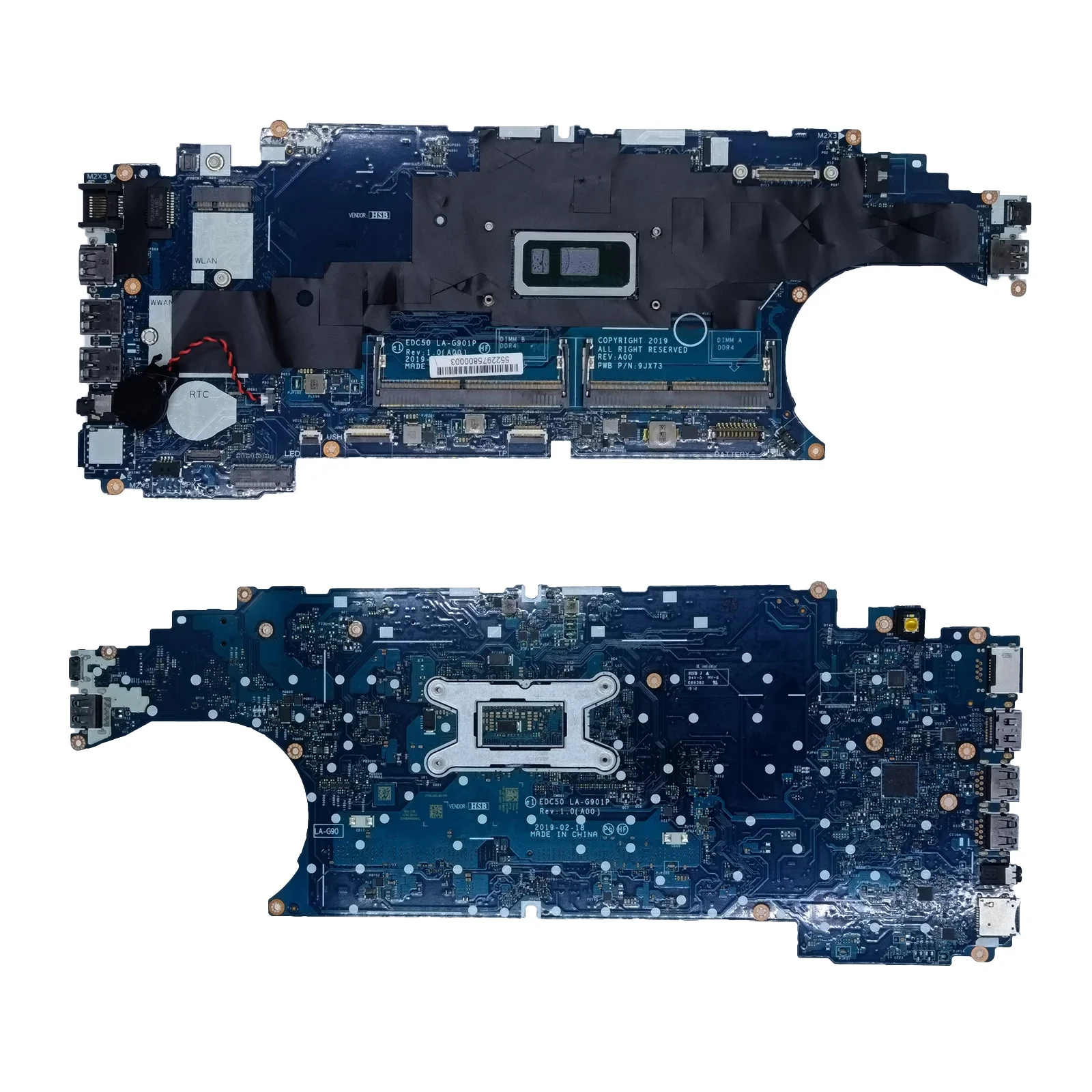 

0F9GJ4 0TW56W 09T2PH 0H8NHC для ноутбуков Latitude 5500 и Precision 3540, материнская плата с процессором i5 8-го поколения, EDC50 LA-G901P