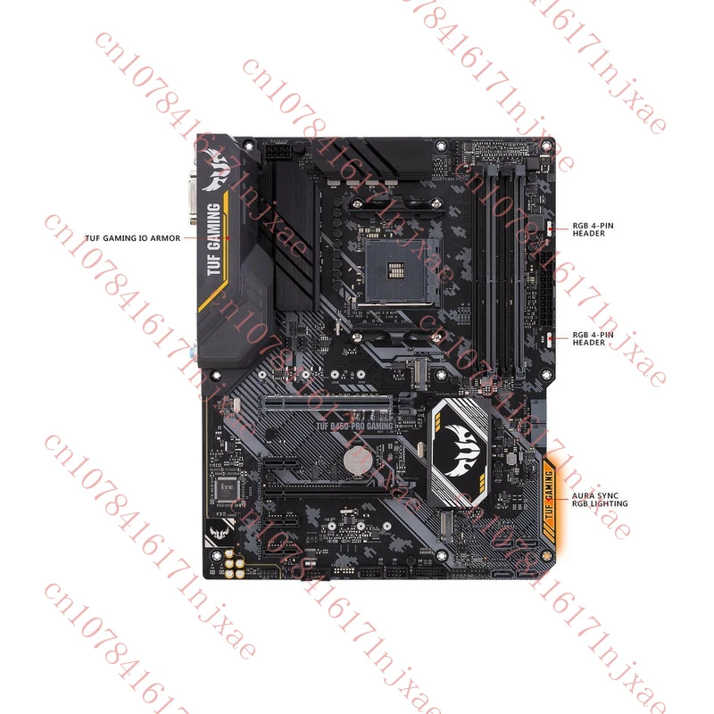 FOR ASUS TUF B450-Pro Gaming Motherboard Supports AMD AM4 64GB DDR4 DVI+HDMI.