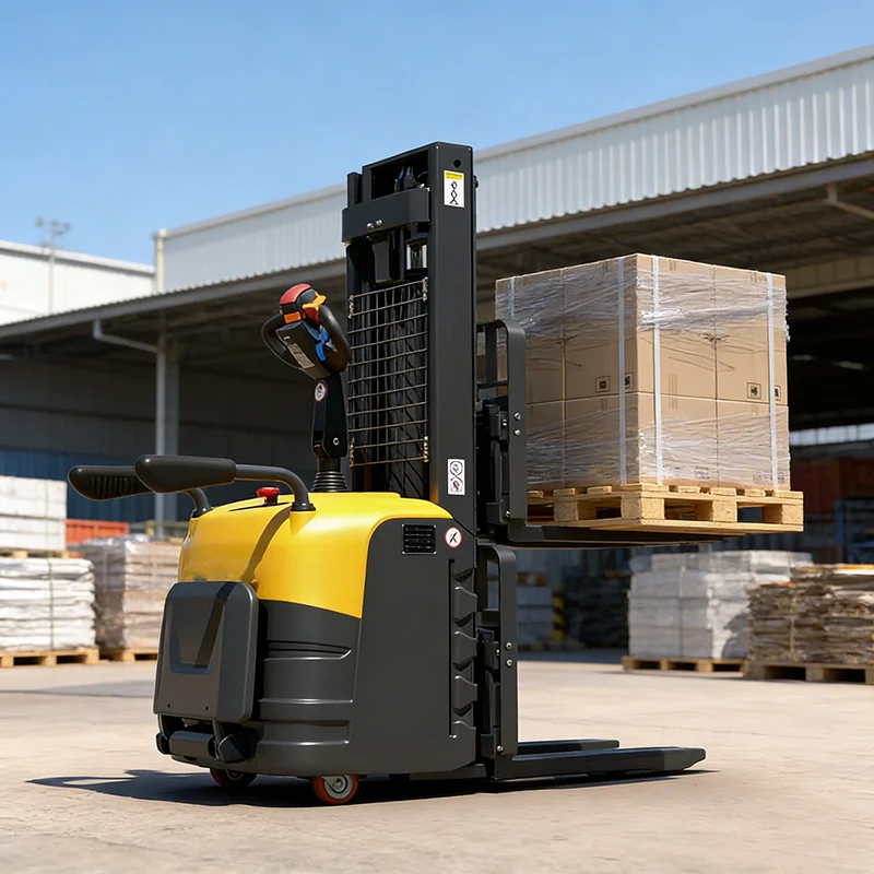 Industrial Electric Stacker with 4000mm Max Lift Height for High Bay Racking Storage