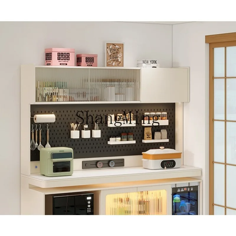

ZHBrock slab, side cabinet, disinfection integrated, balcony storage locker against the wall, with hole board G