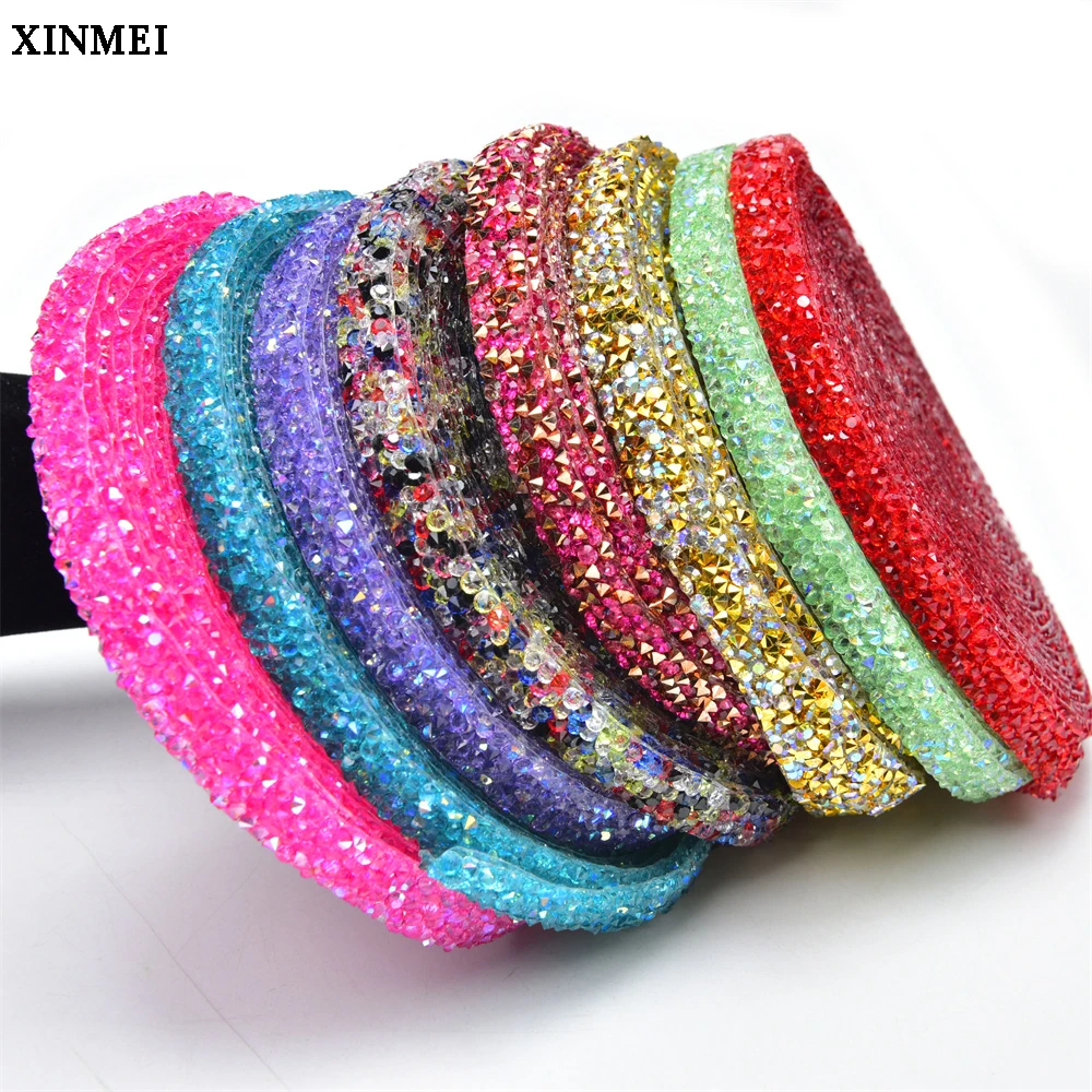 1Cm Bling Resin Rhinestone Trim Hot Fix Strass Diamond Ribbon Iron on Crystal Tape Strip for Garment Wedding Jewelry Decoration