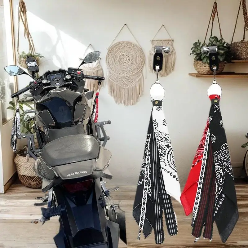 

Украшение бандажа в стиле хип-хоп, универсальная лента на руль, подвесная бандана для мотоцикла в стиле панк-рок