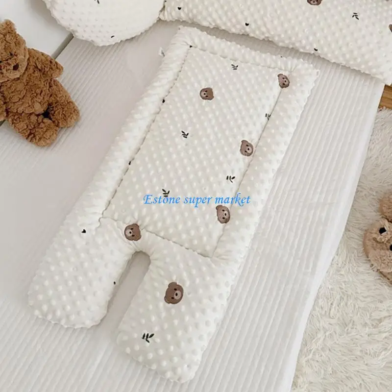 090B Breathable Infant Pram Cushion Insert Soft Cotton Baby Pram Mat Large Size