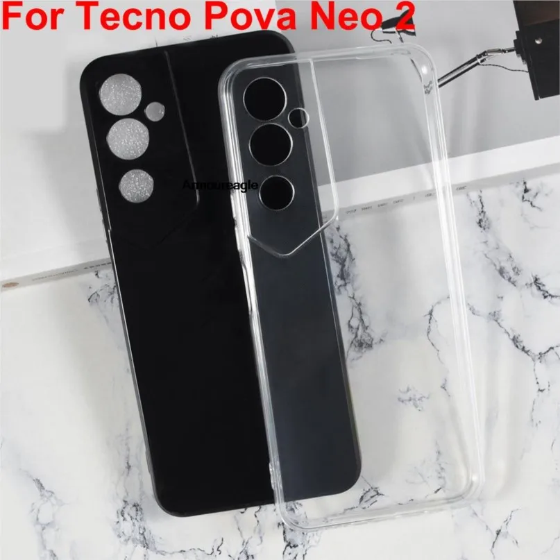 

Полная защита камеры, чехол для tecno pova neo 2, силиконовый, тонкий, мягкий, из ТПУ, чехол для телефона tecno pova neo2, задняя крышка