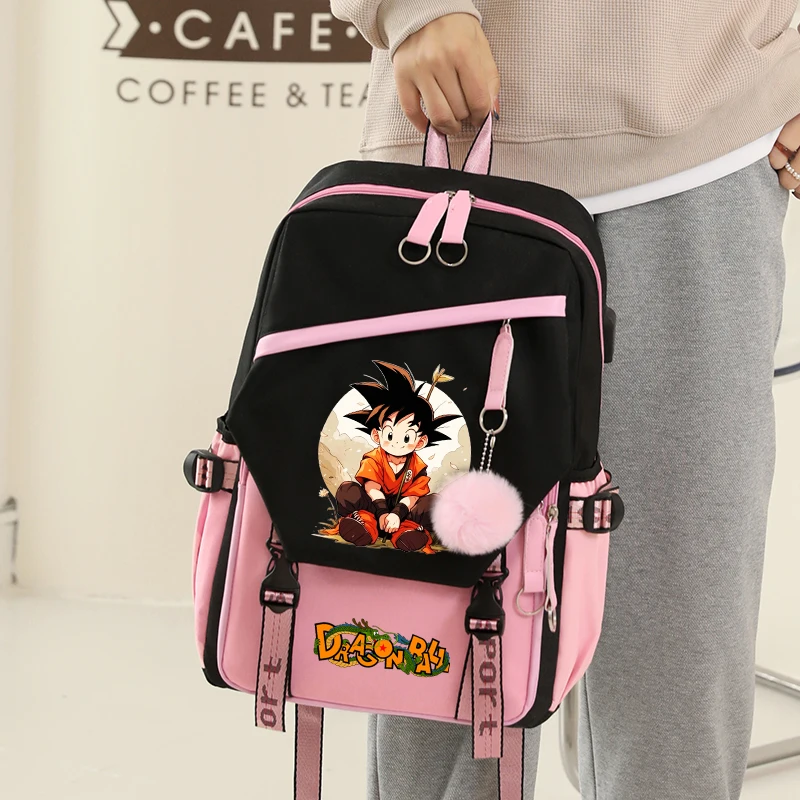 Anime Dragon Ball Backpack Girl Boy Children Knapsack Teenagers Student Rucksack Travel Rucksack Women Mochilas Cute Cartoon Bag