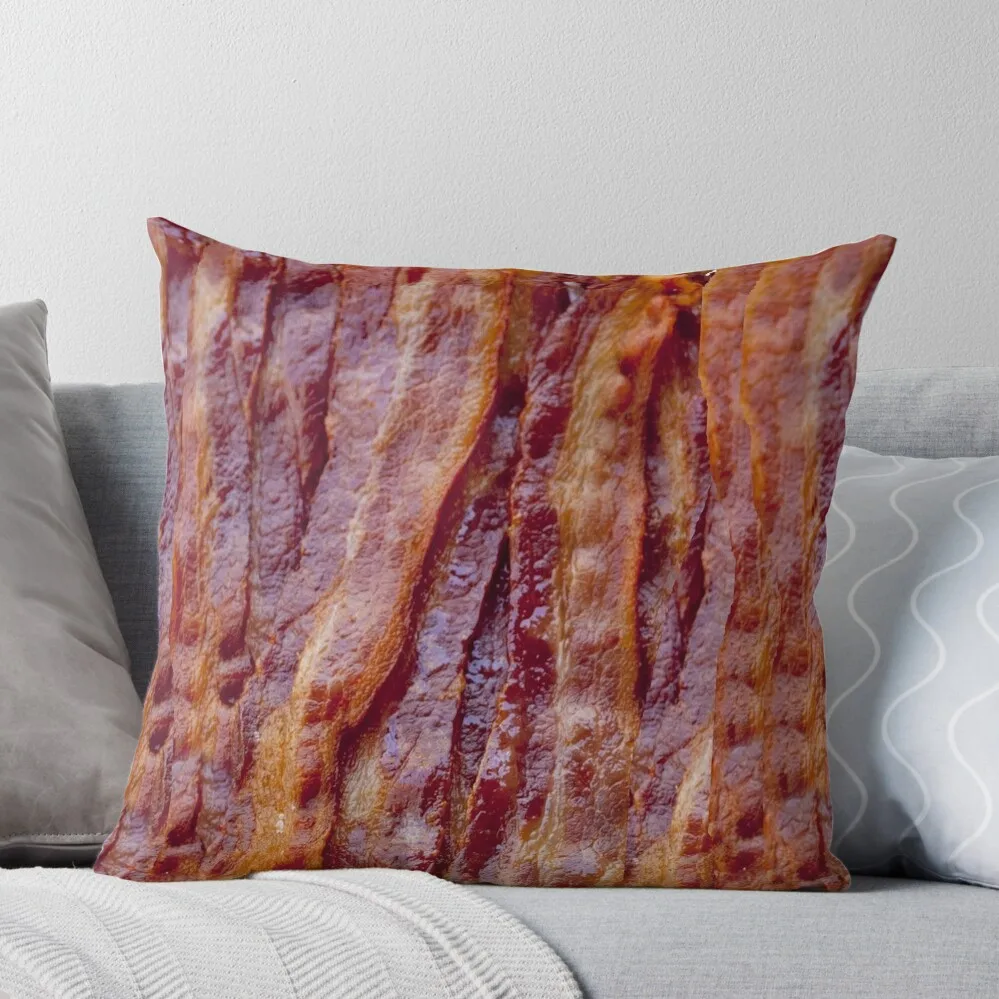 Fried Bacon Throw Pillow christmas ornaments 2024 Couch Cushions Sofa Cushions Sofas Covers