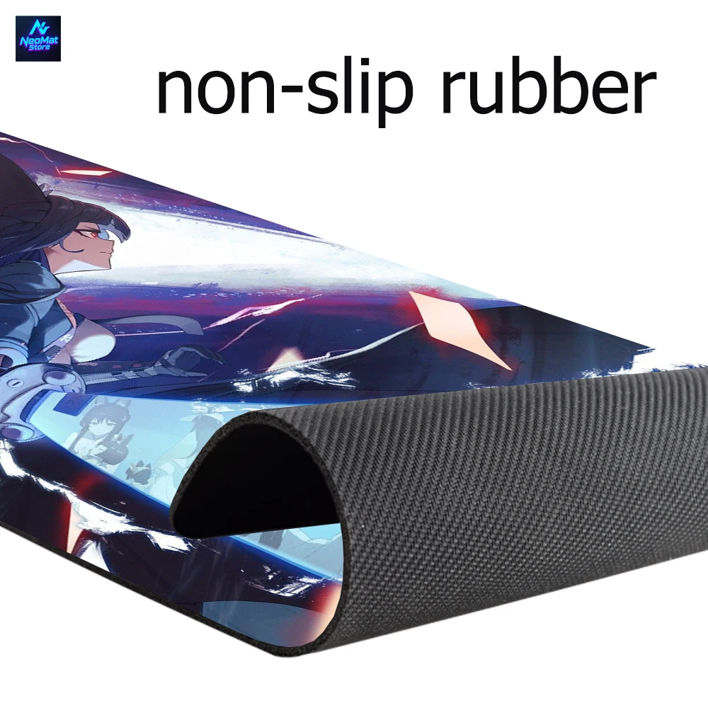 Dark Anime Mouse Pad Gaming Large 80x30cm Rubber Edgy Nonslip Desk Play Mat Desktop Black Fantasy Art Mousepad Gamer Mousepads