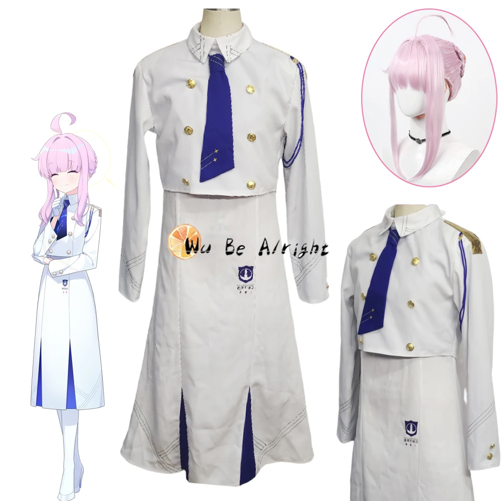 Игра Синий Архив Shiranui Kaya Косплей Костюм Белая Униформа Костюм Розовый Парик Волосы Женщины Хэллоуин Карнавал Вечеринка Ролевые Наряды Игра Синий Архив Shiranui Kaya Косплей Костюм Белая Униформа Костюм Розовый Парик Волосы Женщины Хэллоуин Карнавал Вечеринка Ролевые Наряды