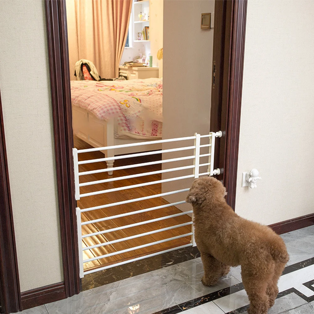 

Pet Fence White Safety 24cm High 47-83cm Wide Removable Baby for Doorways Stairs Indoor Dog Fence Kids Gate Pet Gate Storage
