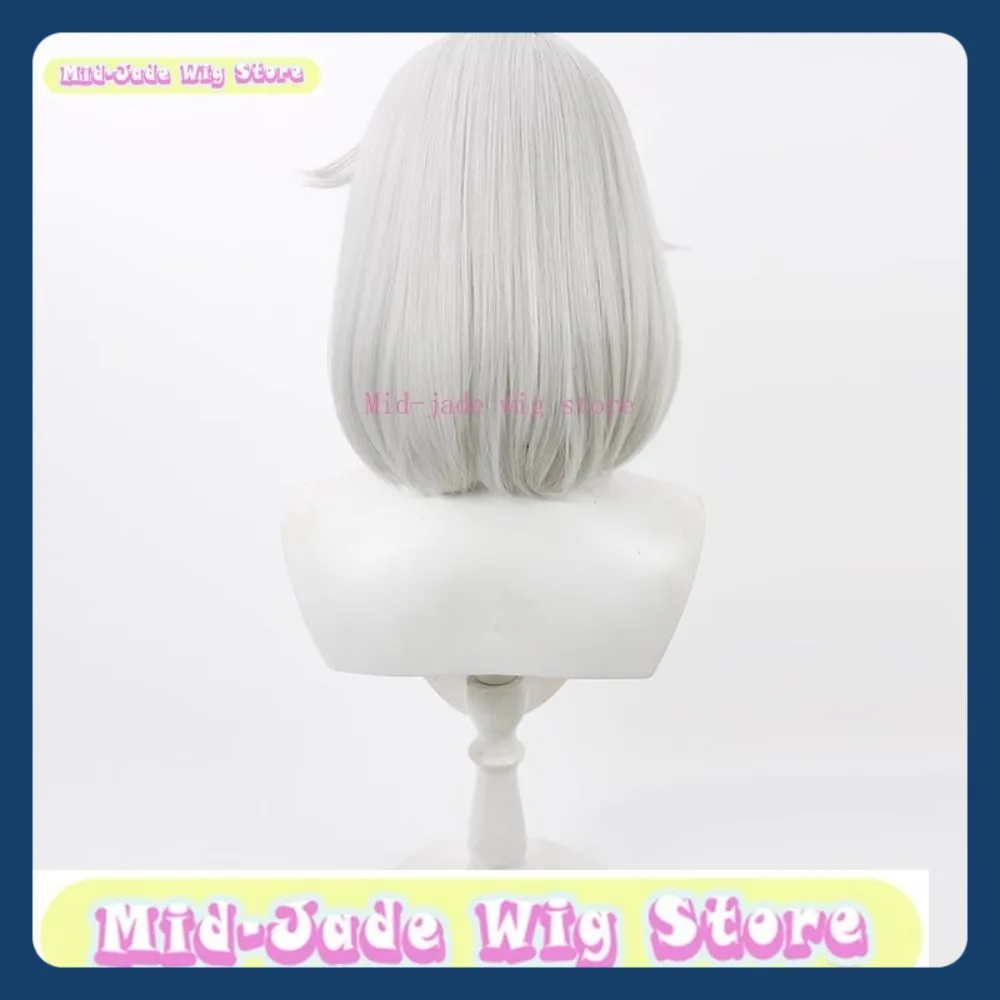 Mid-jade Pruik Winkel Guilty Gear Elphelt Cosplay Pruik Anime Spel Rollenspel Halloween Party Prestaties Synthetisch Haar