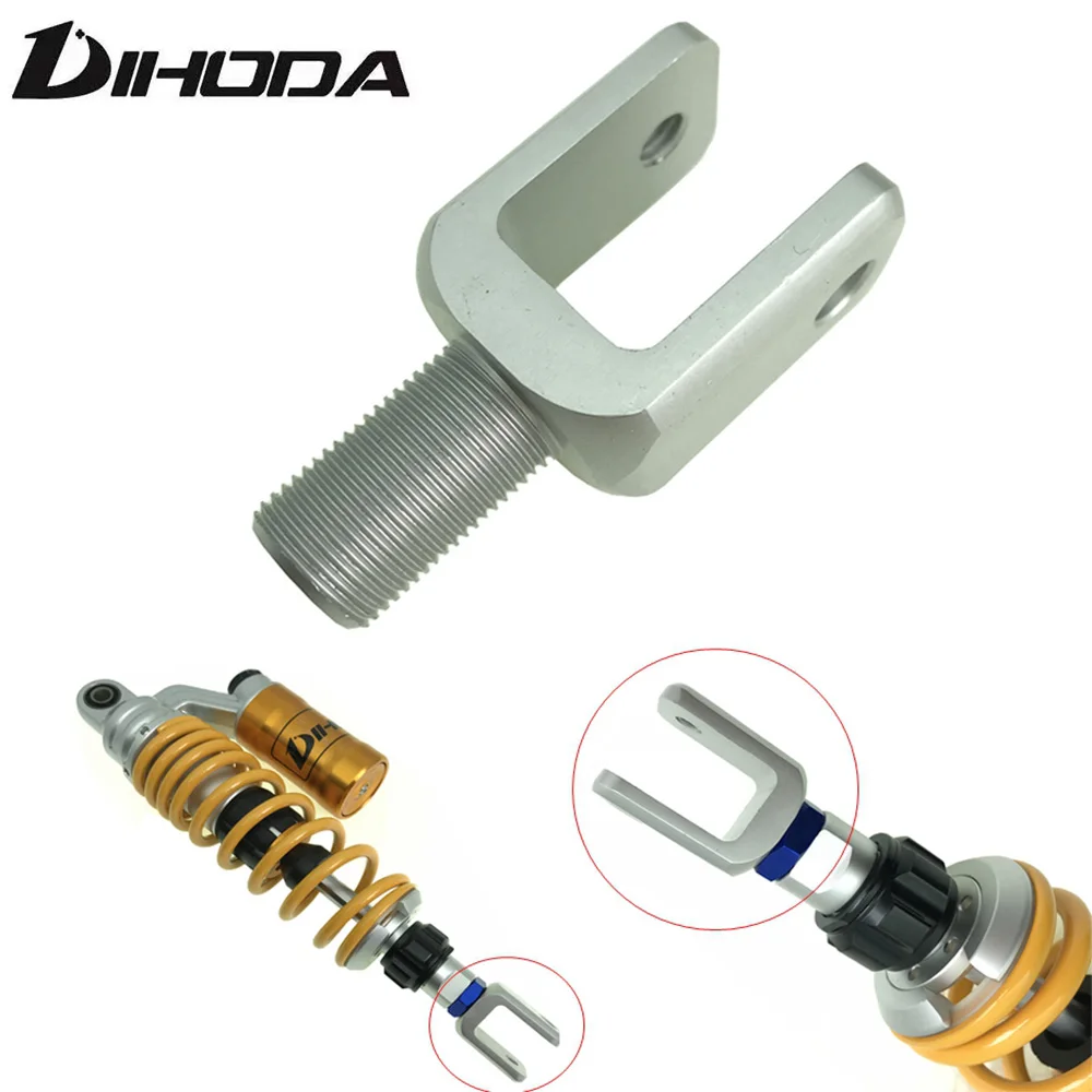 Universal CNC Aluminum Rear Shock Clevis Round to U-Head Adapter for Motorcycle Electric Scooter