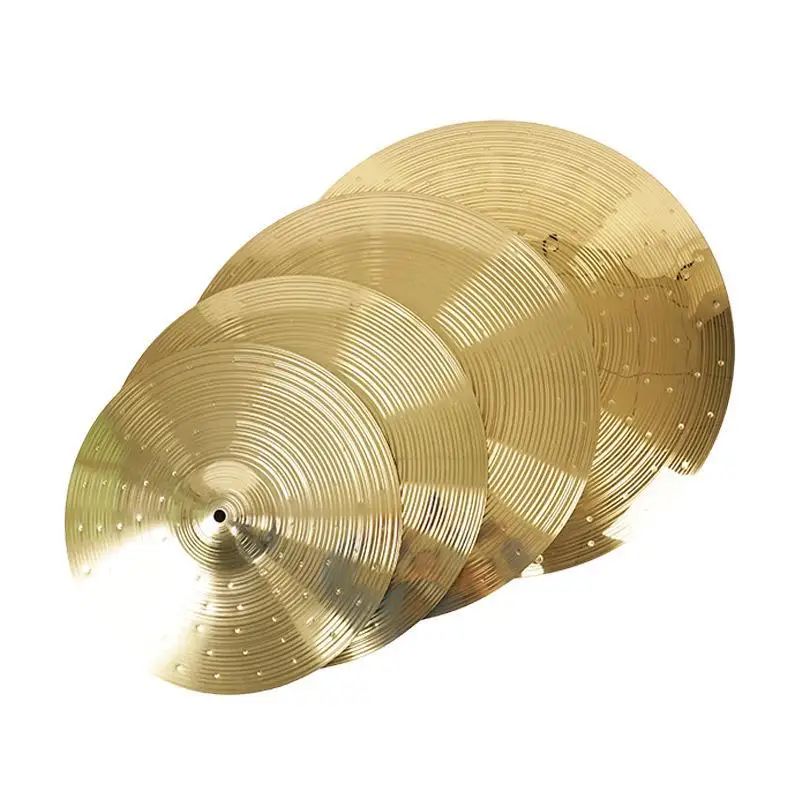 Brass Crash Cymbal Drum Instrument Cymbals Practical Alloy Cymbal for Percussion Instruments Accessories Players Beginners