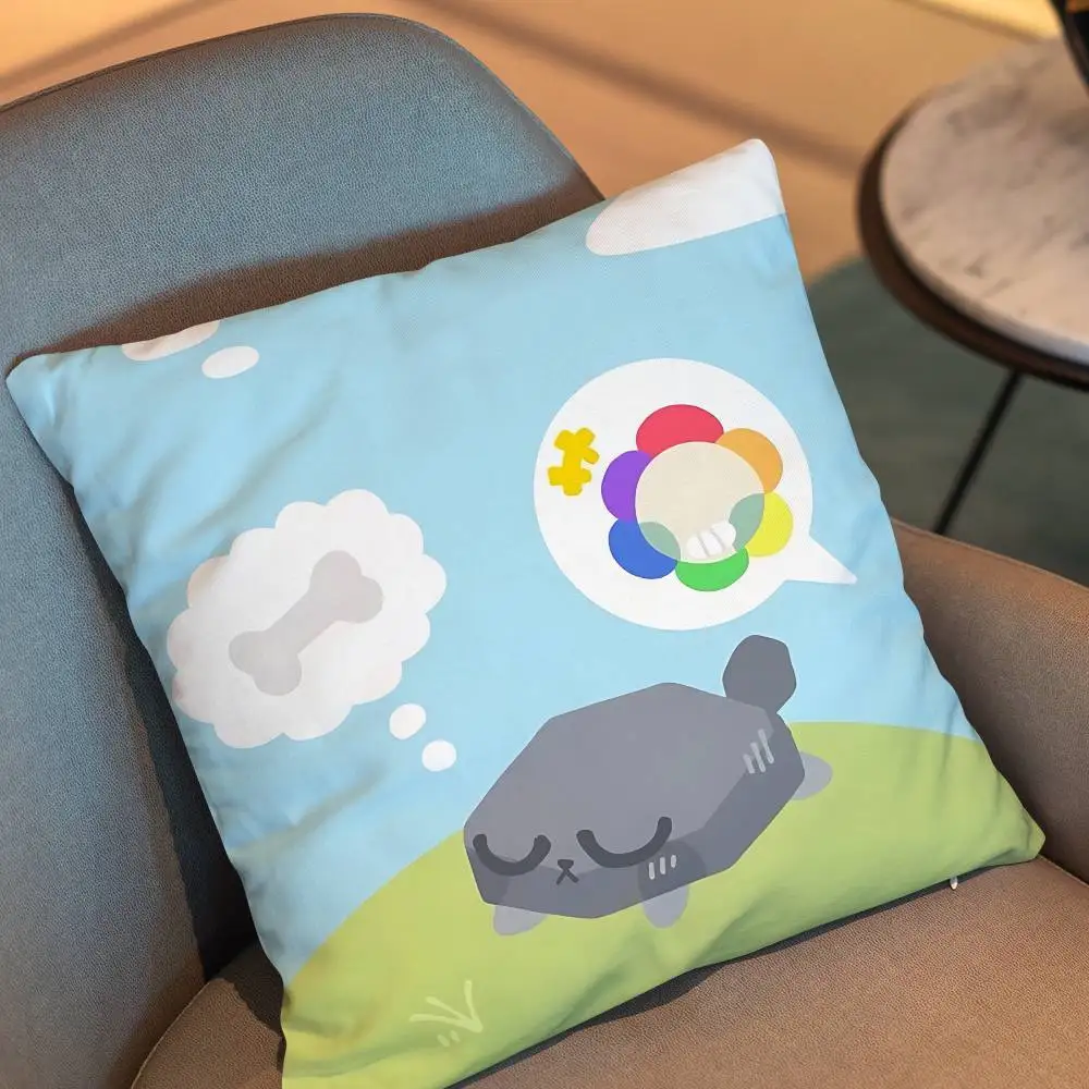 Vee Pebble Required Dandys World day gift Pillow Case Living Room Sofa Cushion Cover Suitable For Home Bedroom custom Decoration
