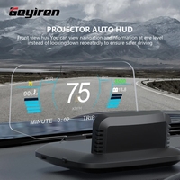 GEYIREN C1 OBD2 HUD Car Head Up Display GPS Navigation Projector Digital Speed Gauge Overspeed Warning KMH MPH Plug and Play